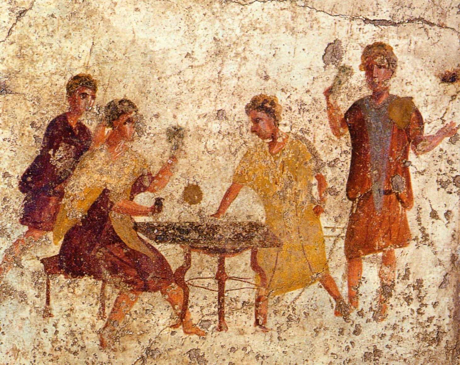 Dice players in Pompeii